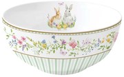 Húsvéti nyuszis porcelán tál 15 cm Happy Easter