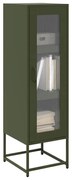 olívazöld hidegen hengerelt acél magasszekrény 36x39x123 cm