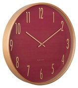 Karlsson 5996RD design falióra, piros, átmérő 40cm