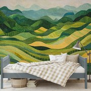 Fotótapéta - Absztrakt rizsföldek (147x102 cm)