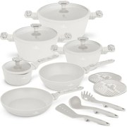 BerlingerHaus Sahara Marble titánbevonatú edénykészlet, 15 darabos