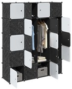 tároló kocka szervező 20 kockával és akasztórudakkal PP