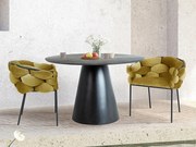 Angel étkezőasztal fekete 120cm