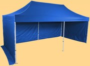 Gyorsan összecsukható sátor 3x6 m - hexagonális alumínium, Kék