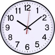 Falióra, 34 cm, OFFICE PRODUCTS, fekete keret (D341105)