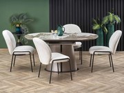 Széthúzható étkezőasztal  160-200 cm Riavey (fekete + cappuccino) (6 8 fő részére). Akció -6%. 1049566