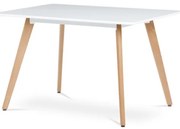 Autronic Étkezőasztal 120x74 cm MDF matt fehér DT-313 WT