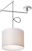 Rendl Broadway függeszték karral fehér/króm E27 42W