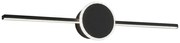 Fali LED LÁMPA APP848-1W TÜKÖR fölött 40CM ROUND Fekete