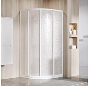 Ravak 3114O10211 - Negyedköríves, négyrészes SUPERNOVA zuhanykabin 80x80 cm fehér