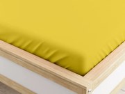 Jersey MICRO sárga lepedő 180x200 cm