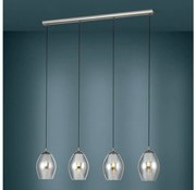 Eglo 39566 - Csillár zsinóron ESTANYS 4xE27/60W/230V füstös