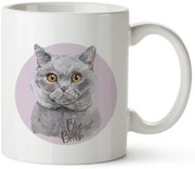 Bohemia Gifts Kerámia bögre - Blue British, 350 ml