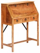 vidaXL tömör akácfa íróasztal 90 x 40 x 107 cm