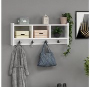 Fali akasztó STAR 35x76 cm fehér