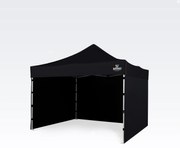 Pavilon sátor 3x3m - plusz 3 oldalfal - Fekete
