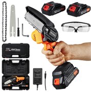 Kraft&Dele Akkus mini láncfűrész, ágvágó, 2 db Li-ion akkuval, 21 V, 1500 mAh