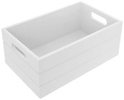 Fehér fa tárolódoboz 36x26x15 cm – Orion