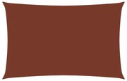 terrakotta téglalap alakú oxford-szövet napvitorla 3 x 5 m