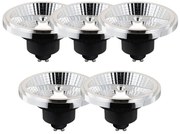 5 darabos okos GU10 szabályozható LED izzó AR111 10W 800 lm 2200 - 6500K