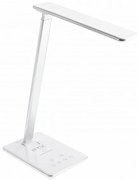 Lámpa Asztali TRITTON 6W, 340lm, AC220-240V, 4-CCT, Wireless töltő, USB, PF>0,5, RA>80, fehér