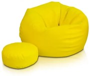 Babzsák Klasszikus sárga 50L eco-bőr TiaHome
