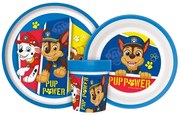 Mancs Őrjárat Pup Power csúszásmentes étkészlet, micro műanyag szett