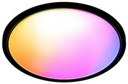 WiZ - LED RGB dimmelhető SUPERSLIM mennyezeti lámpa LED/22W/230V Wi-Fi fekete