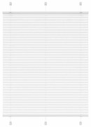 pliszírozott redőny Fehér 105x100cm szövetszélesség 104,4cm