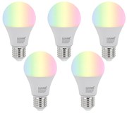 5 db E27 Dimmelhető LED Izzók A60 Opál 9W 806lm 2700-6500K