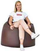EMI körte formájú barna műbőr babzsák fotel