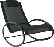 Outsunny Zero Gravity Kerti Hintaszék, Ergonomikus Hintaszék Párnával és Lélegző Anyagból Belső és Külső Használatra, Szürke, 105x62x88 cm | Aosom