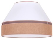 Duolla - Mennyezeti lámpa AVIGNON 1xE27/15W/230V á. 50 cm fehér/barna 601979