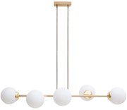 Csillár zsinóron FIRA 5xE27/60W/230V arany