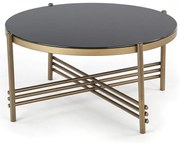 Ismena dohányzóasztal, fekete / arany