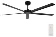 Lucci air Lucci air 21616149 - Mennyezeti ventilátor MONZA IP55 fekete + távirányítás FAN00286