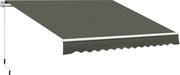 Outsunny Karos Kihúzható Napellenző 350x250 cm Terasz Napernyő Vízálló és UV-védett Fém Kurblival Kültéri Rolós Napellenző | Aosom