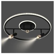 LED Dimmelhető mennyezeti lámpa LED/60W/230V 3000-6500K fekete + távirányítás