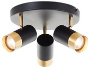 Brilliant - LED spotlámpa VIGOLO 3xGU10/5W/230V fekete/arany