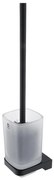 NIMCO MAC 29094CN-90 - Falra szerelhető WC kefe MAYA matt üveg/matt fekete