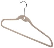 Velvet 3 db bézs nadrágtartós vállfa bevágással - Domopak