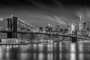 Plakát BROOKLYN BRIDGE Nightly Impressions | Monochrome