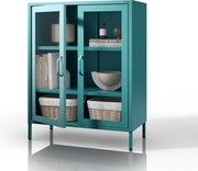 Vitrin GINA, 800 x 1015 x 400 mm, Modern: tengerszínű