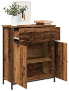 antik fa színű szerelt fa tálalószekrény 70 x 30 x 80 cm