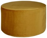 Sara Low mustársárga puff - WOOOD