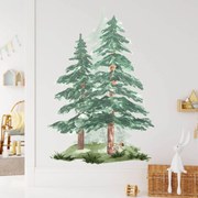 INSPIO Akvarell falmatrica - Tűlevelű fák