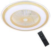 Brilagi Brilagi - LED Dimmelhető lámpa ventilátorral RONDA LED/48W/230V arany + távirányító BG0371