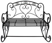 Fekete fém kerti pad Dares - Garden Pleasure