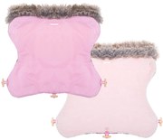 PreHouse Babakocsi ujja klasszikus szőrmével - rózsaszín