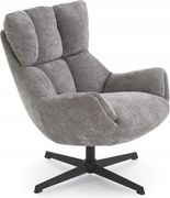 Orinoko szürke kárpitozott relaxációs forgószék nappaliba